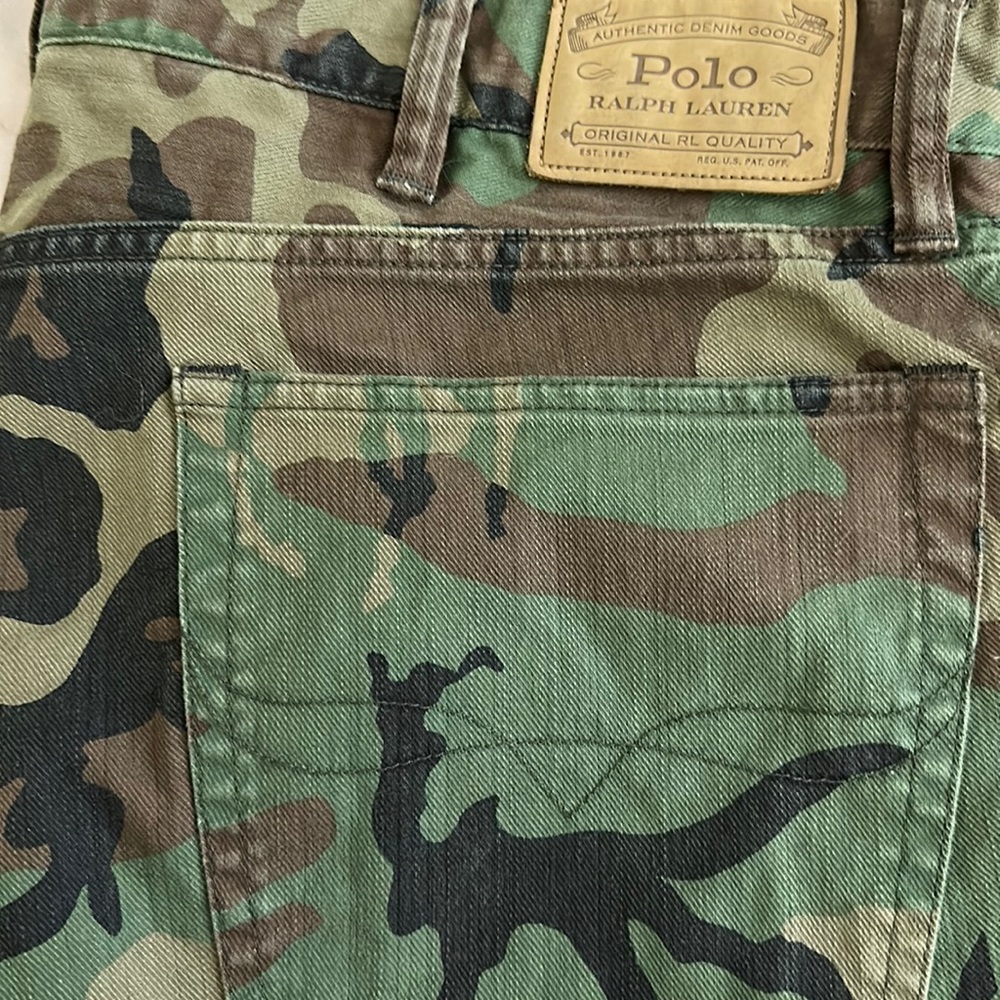 Polo Varick Camo Jeans 38x32 RARE!